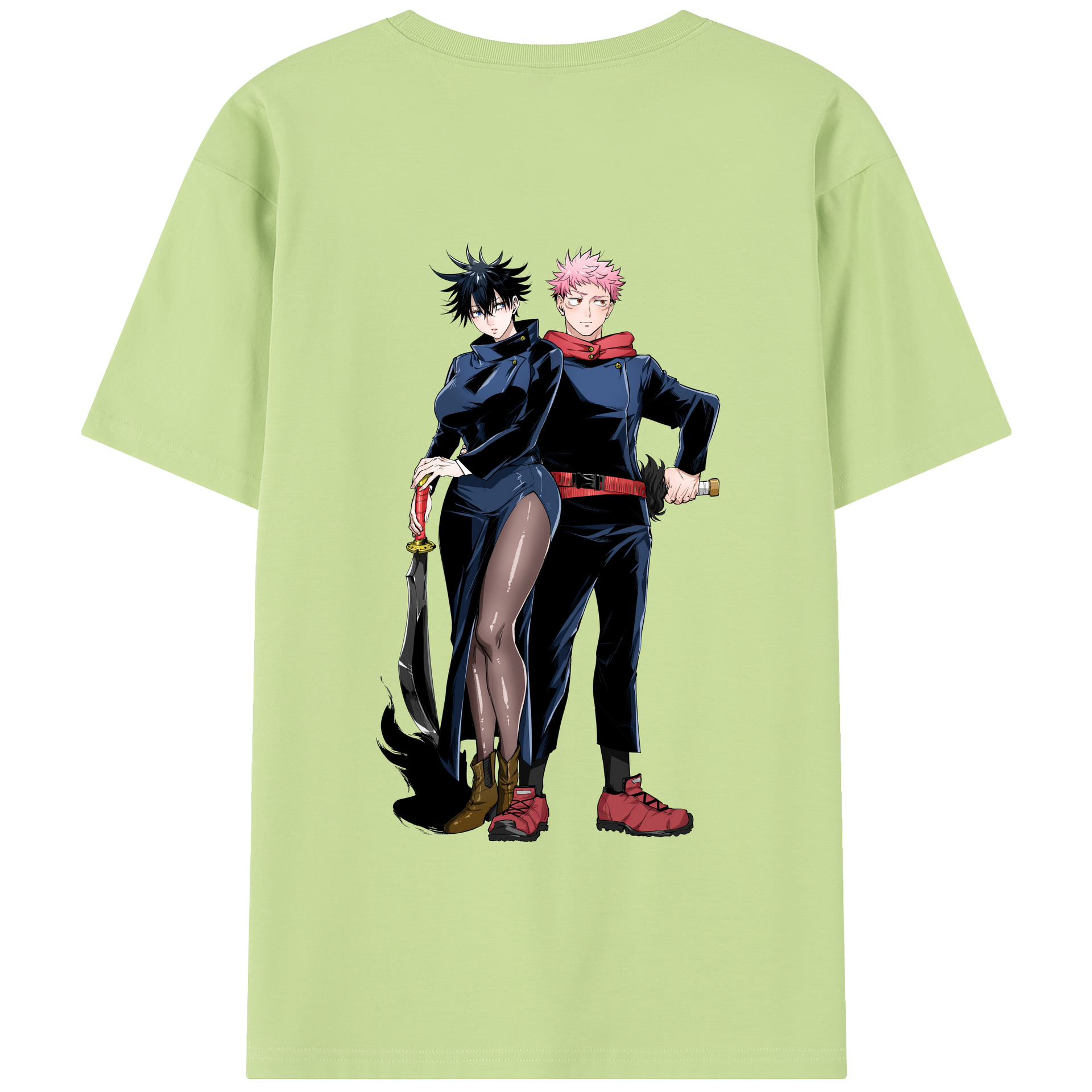 （画像用） 呪術廻戦 Jujutsu Kaisen 綿100％半袖Tシャツ（背面プリント）